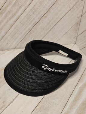 TaylorMade Womans Black Ratan Golf Visor
